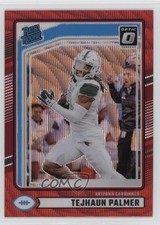 2024 Donruss Rated Rookie Optic Preview Red Wave Prizm Tejhaun Palmer #384 16wc