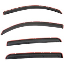 4pcs Rain Wind Deflectors Door Window Visors Channel Mount Smoke Tint 194768