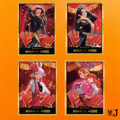 ONE PIECE Card Game Heroines Edition EB-03 Gold DON!! 4 Card Set