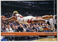 2006 Topps #83 Dennis Rodman Chicago Bulls Diving Photo — Sharp, Clean, Well‑Cen