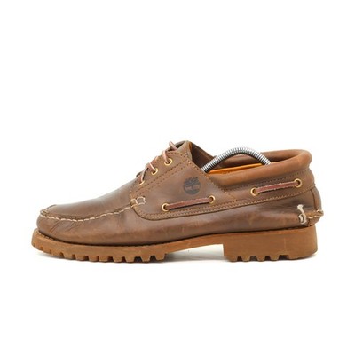 Timberland Herren 30003 Bootsschuhe Braun Leder Handgenäht EU 46