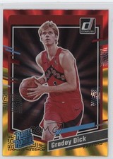 2023-24 Panini Donruss Rated Rookie Holo Red & Gold Laser Gradey Dick #247 1o25