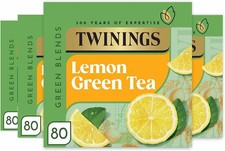 Twinings Green Tea with Lemon 320 Tea Bags (Multipack of 4 x 80 Bags) 0.08 per strip