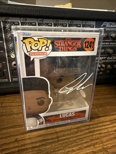 LUCAS 1241 Stranger Things Signed Autographed Caleb McLaughlin Funko JSA COA
