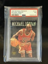 1993 SkyBox Premium Michael Jordan Center Stage #CS1 PSA 7 NBA Bulls Insert