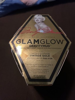 GlamGlow Gravitymud Firming Treatment  Limited Edition Vintage Gold 1.7oz Sealed