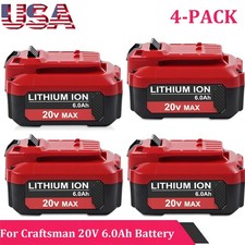 20V 6.0AH Lithium-ion Battery For Craftsman 20 Volt MAX CMCB204 CMCB202 CMCB201