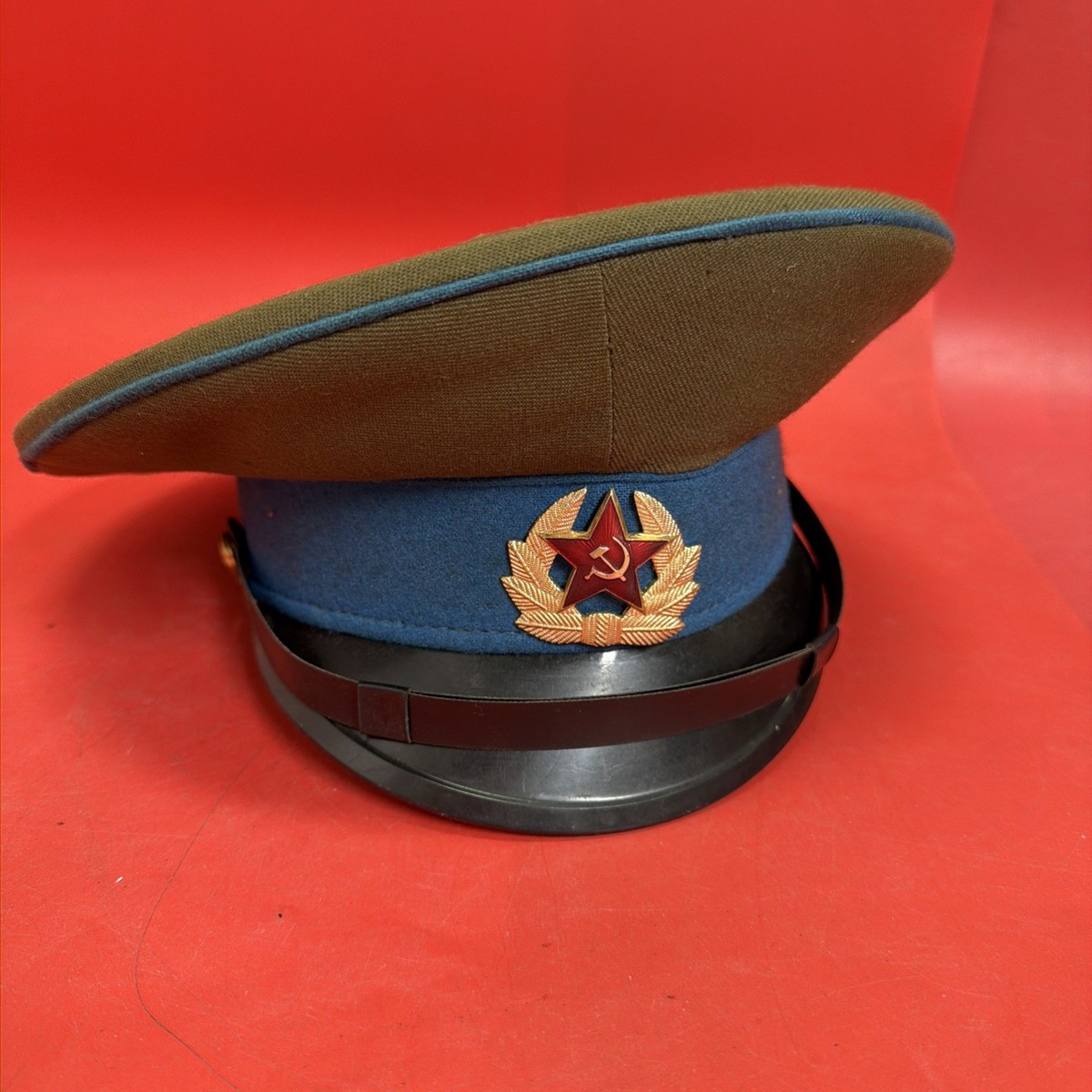 URSS オーダーキャップ Vintage Soviet Air Force Enlisted Visor Hat USSR 1989 Size 55 | eBay