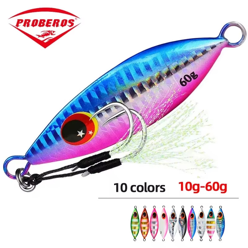 Big Jig Fishing Lure Weights 10G-60G Fishing Jigs Saltwater Lures Metal Bass Jig - Image 7