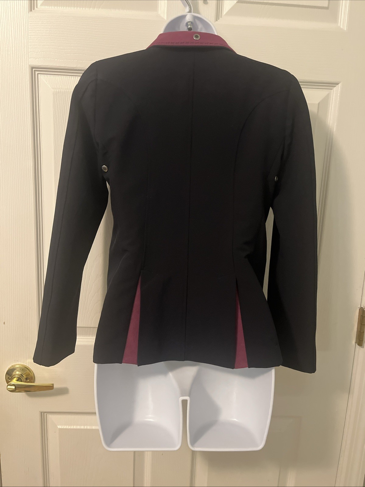 Equiline Girls 14/15 Navy Blue button Equestrian Riding horse show Jacket