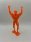 Vintage 1967 MARX MARVEL Plastic Action Figure SPIDER-MAN ORANGE Arms Up NICE!