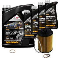 Inspektionspaket 9L Mannol Longlife 5W-30 FüR BMW E64 650I E63 E65 E66 E67 750I