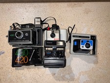 Polaroid Cameras 3 One Step Swinger 430 And Kodak the Hangle