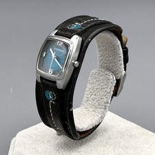 Vintage (1990s) FOSSIL JR-9513 Wrist Watch - Leather Strap - New Battery