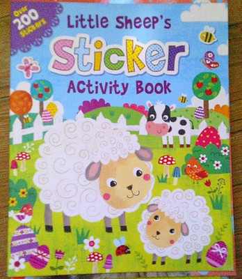 NEW EASTER THEME little sheeps sticker & activity book over 200 stickers