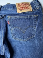 Vtg Levi's 501 Regular Fit Straight Leg Mens Denim Jeans Blue 36x31