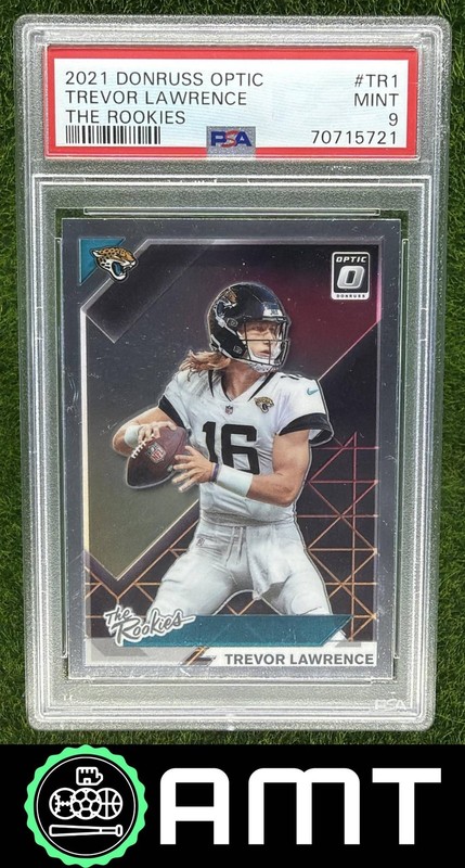 Trevor Lawrence RC PSA 9 2021 Panini Donruss Optic The Rookies Jaguars 5721