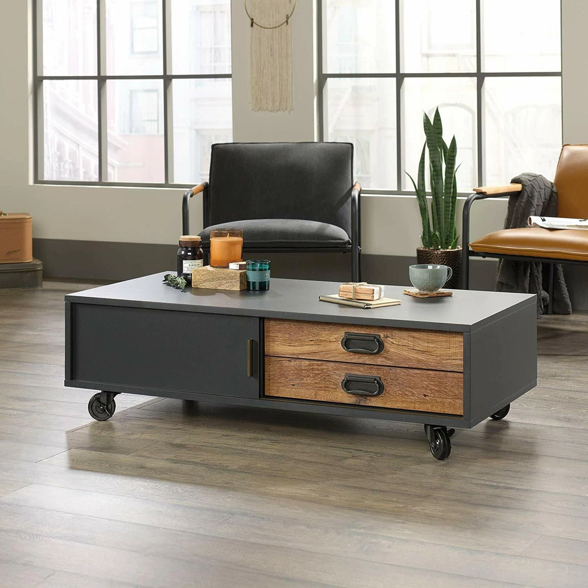 Coffee table with casters online