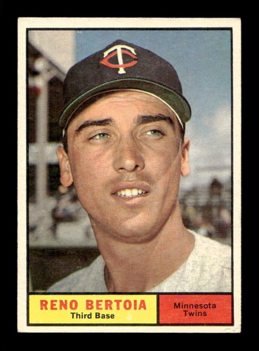 1961 Topps #392 Reno Bertoia Twins EX *s4