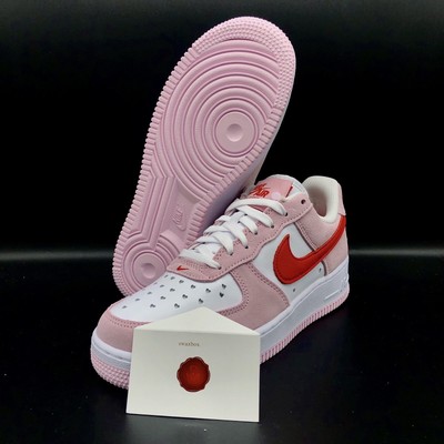 NIKE AIR FORCE 1 '07 QS VALENTINE'S DAY DD3384-600 | eBay