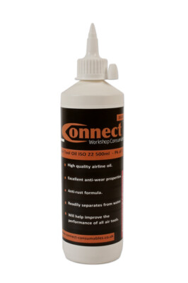 Connect 35330 Druckluft Werkzeugöl ISO 22 500ml Packung mit 1