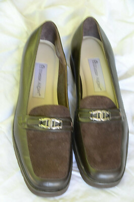 Etienne Aigner brown leather and suede loafers size 8 M | eBay display picture 1