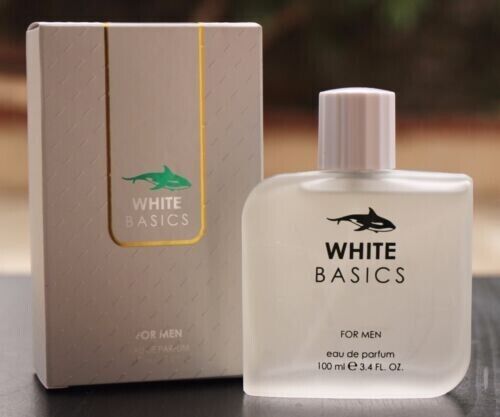 WHITE BASICS MEN EAU DE COLOGNE T PARFUM PERFUME 3.4 OZ/100 ml - Afbeelding 1 van 1