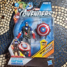 2011 Marvel Avengers Super Shield Captain America 4 in figure Comic Series NEW