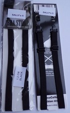 BRA STRAPS REPLACEMENTS - ADJUSTABLE - 1.5 CM WIDTH - BLACK / WHITE / BEIGE