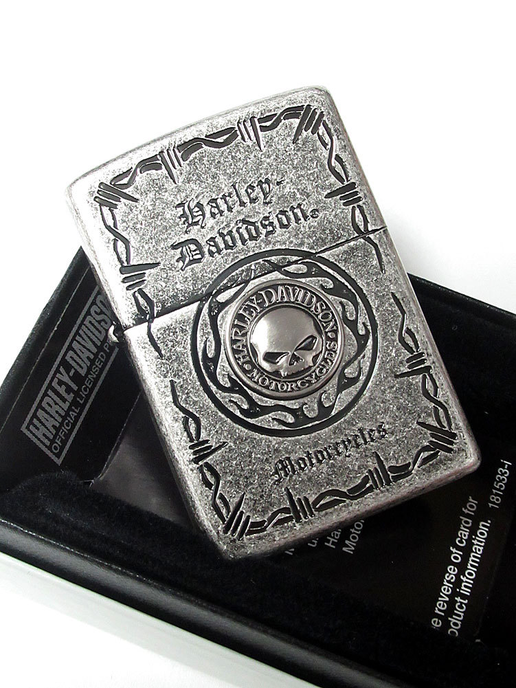 Zippo Harley Davidson Japan Limited Silver Barrel Finish