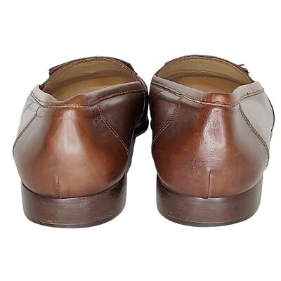 Lane Crawford Men 41/8 Made In Italy Brown Leather Italian  display picture 1