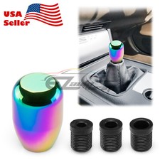 Neo Chrome Stick Shift Knob Weighted Manual Gear Shifter Jdm Aluminum Rainbow 06