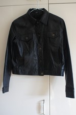 A Lovely Hudson Leather Co Womens Short Leather Jacket Size 12/38.