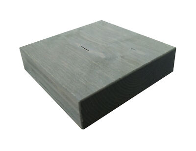 8X8X2'' Solid Fir Wood Block Aged Finish Riser Photo Prop Display Stand