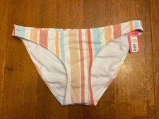 Juniors Hipster Bikini Bottom, Xhilaration, Stripe - L 8-10
