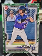 2021 Bowman - Terrin Vavra - Camo Prospects Parallel