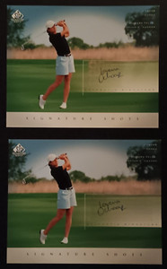 2 - Lorena Ochoa Signed Auto UD Signature Shots 8x10 2004 Golf Trading Cards-HOF