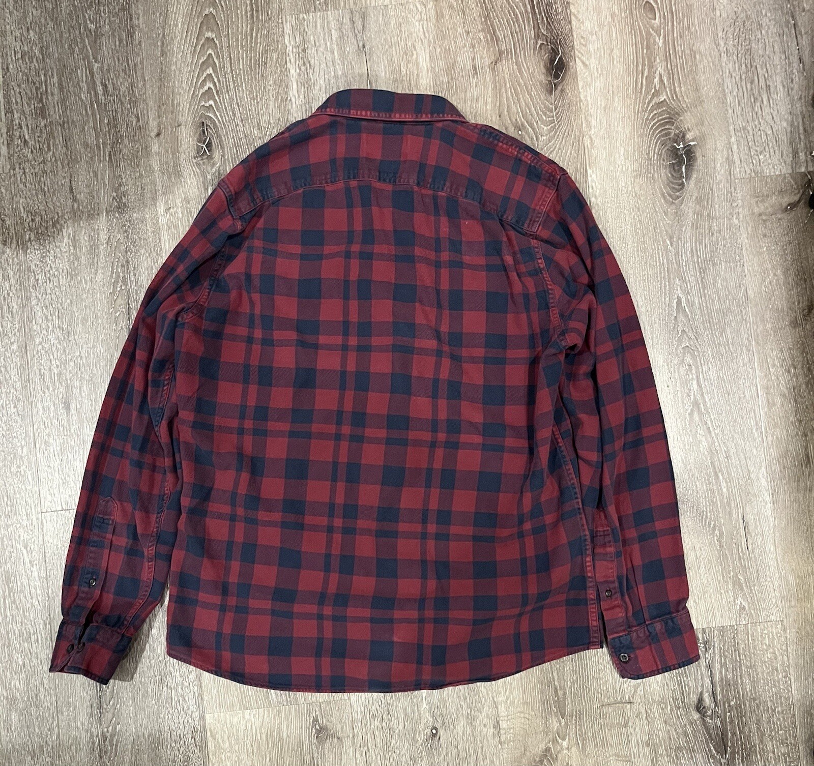 Goodthreads Men's Button-Up/ Flannel Red Black Shirt Large