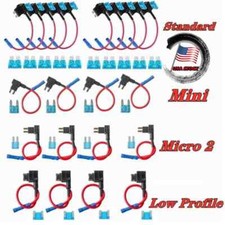 Standard Micro2 Mini Low-Profile Fuse Tap Add-A-Circuit Blade Adapter 15A Fuses