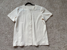 Nike Beige White Short Sleeve Top Shirt size XL- Made in USA