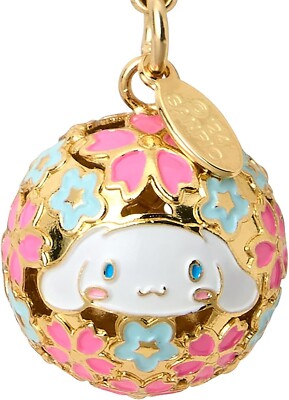 Sanrio characters, bell netsuke, key chain strap, brass, 4 types in total