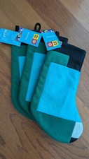 Lego Collection x Target Christmas Stocking Sweater Knit Color Green/Blue 20"