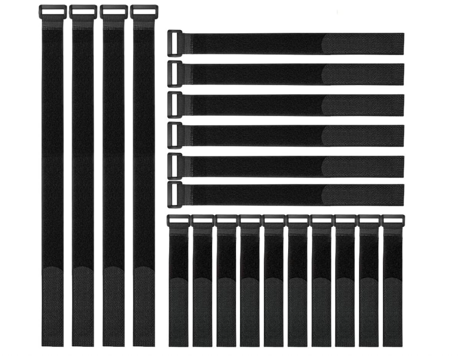 VELCRO Brand 20-Pack Reusable Fastening Cable Straps with Buckle in Multiple Colors