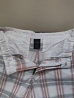 FADED GLORY Men's White Plaid 100% Cotton Shorts, size 30 — photo 2