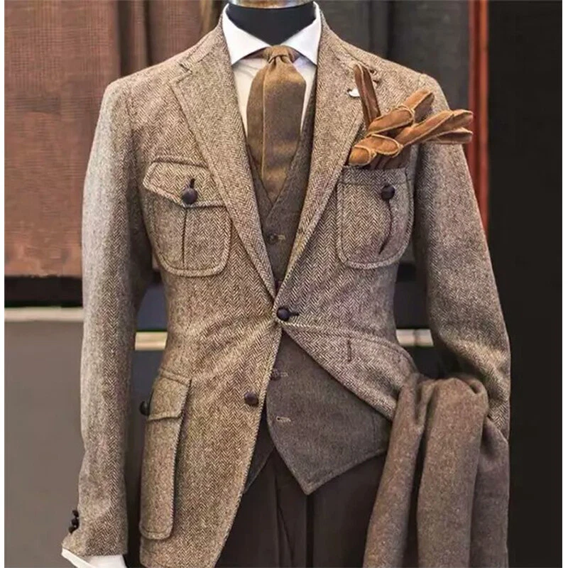 Mens vintage store tweed suit