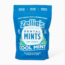 Zellie'S | 100% Xylitol Sugar Free Cool Mint Breath Mints | Non-Gmo, Low-Calo...