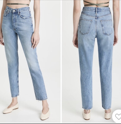 AGOLDE Fen High-Rise Relaxed-Fit Tapered Jeans size 32 straight leg NWT