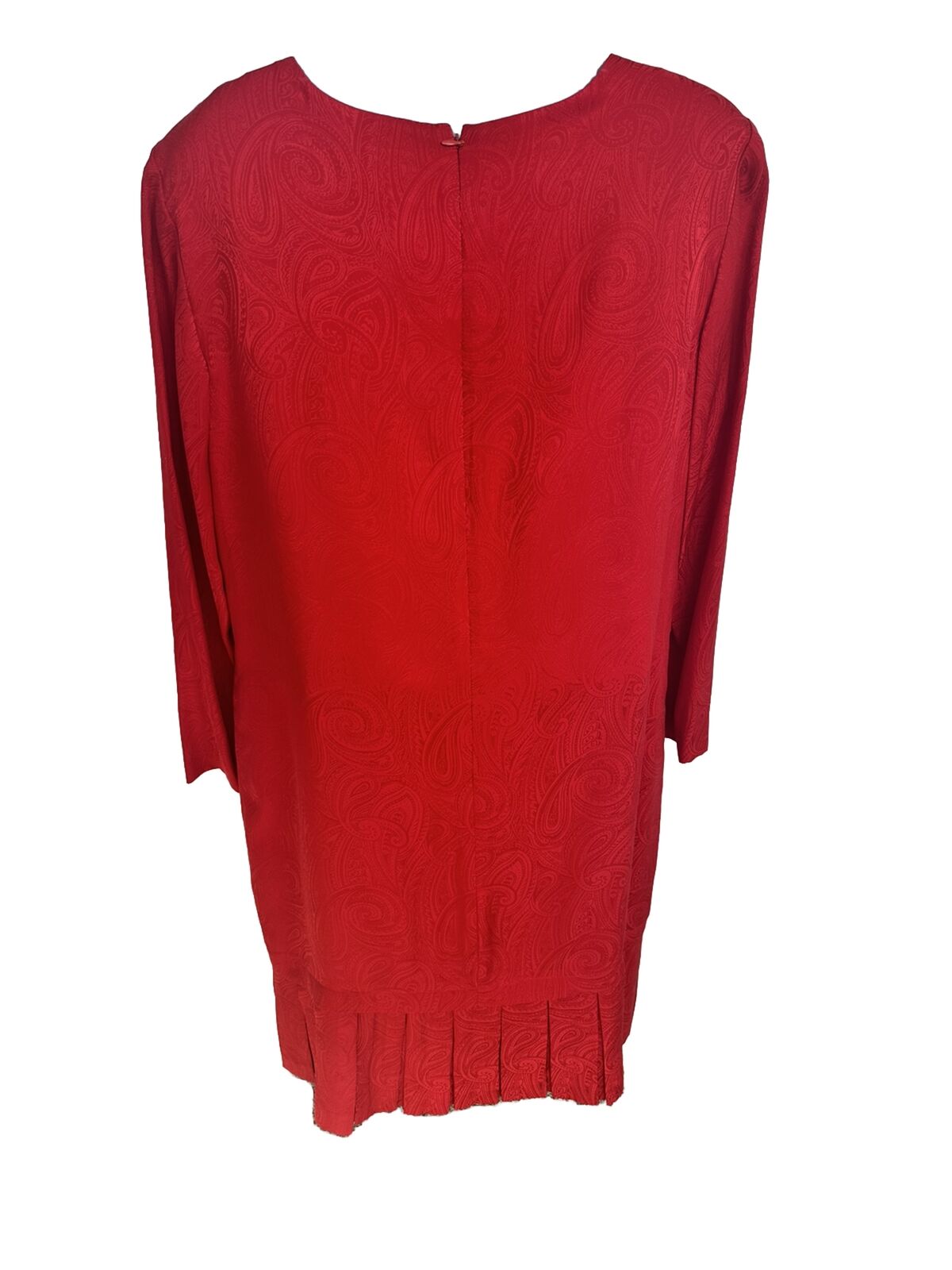 Liz Claiborne - VNTG Platt Red Cocktail Dress Dro… - image 3