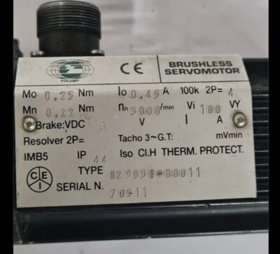 SERVOMOTOR CONTROL TECHNIQUES (EMERSON) B2 D 931 EN BUEN ESTADO