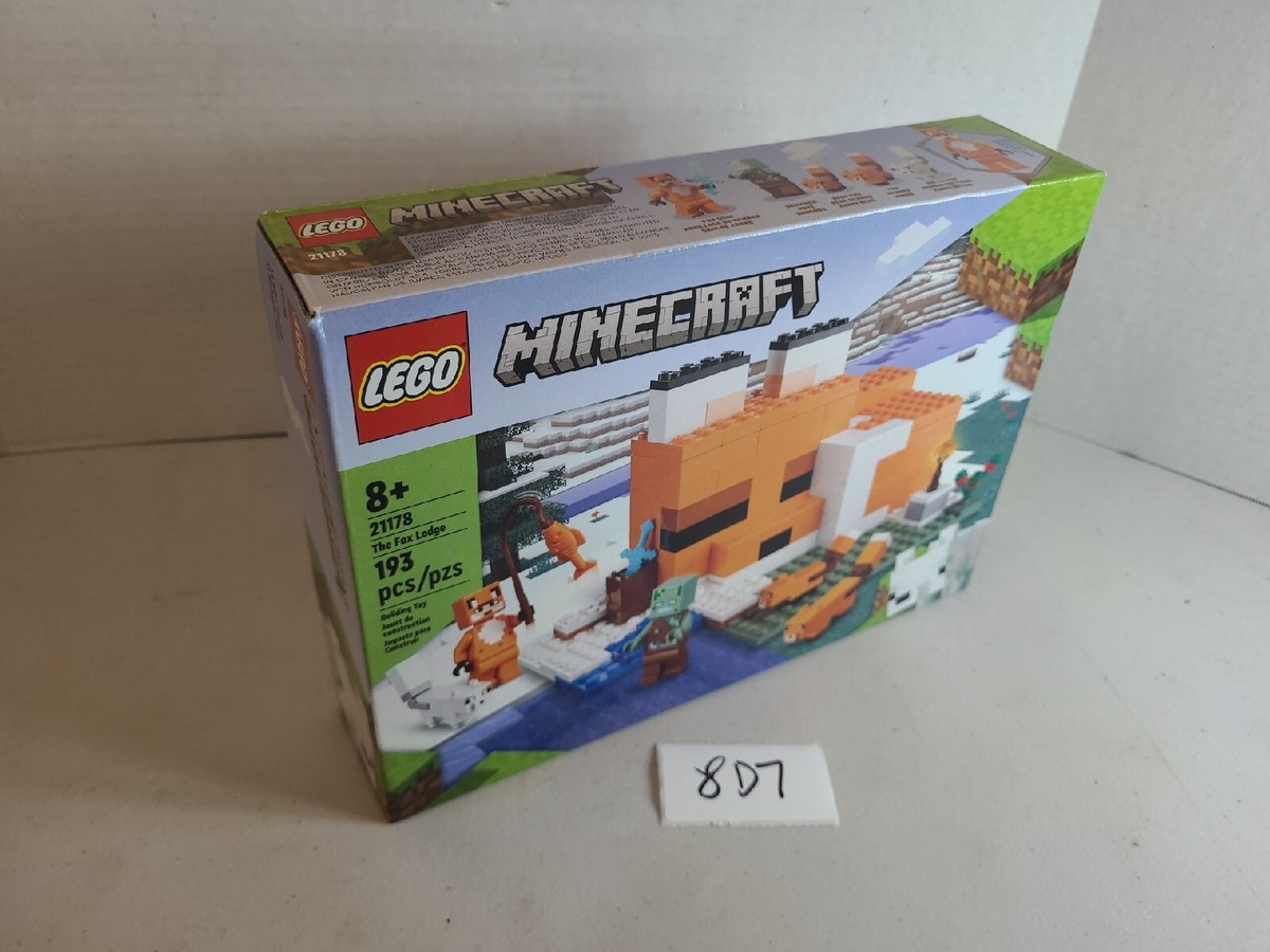 LEGO Minecraft: The Fox Lodge (21178) 8d7 new in box 673419358491